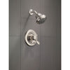 Delta Stainless Steel Finish Temp / Volume Control Shower Faucet Trim Kit 614959