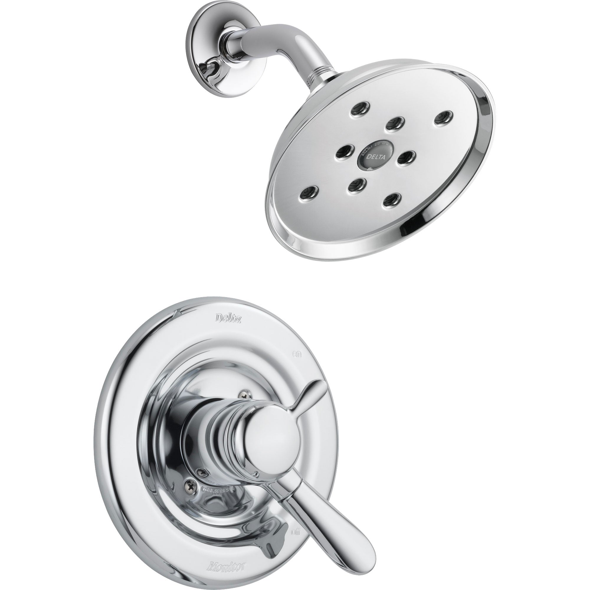 Delta Lahara Chrome H2Okinetic Temp/Volume Control Shower Faucet Trim Kit 555895