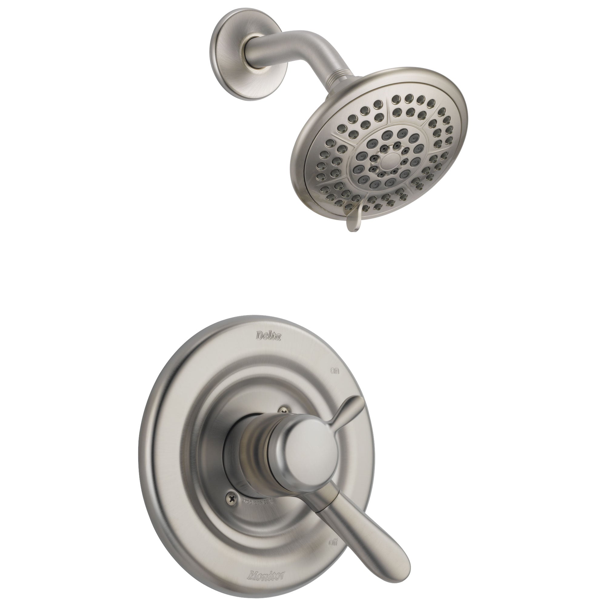 Delta Lahara Stainless Steel Finish Temp/Volume Control Shower with Valve D742V
