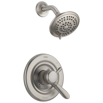 Delta Lahara Stainless Steel Finish Temp/Volume Control Shower with Valve D677V