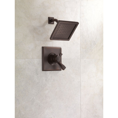 Delta Dryden Venetian Bronze Finish Monitor 17 Series Water Efficient Shower only Faucet Includes Handles, Cartridge, and Valve without Stops D3387V