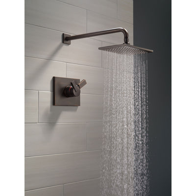 Delta Vero Venetian Bronze Finish Monitor 17 Series Water Efficient Shower only Faucet Includes Handles, Cartridge, and Valve with Stops D3382V