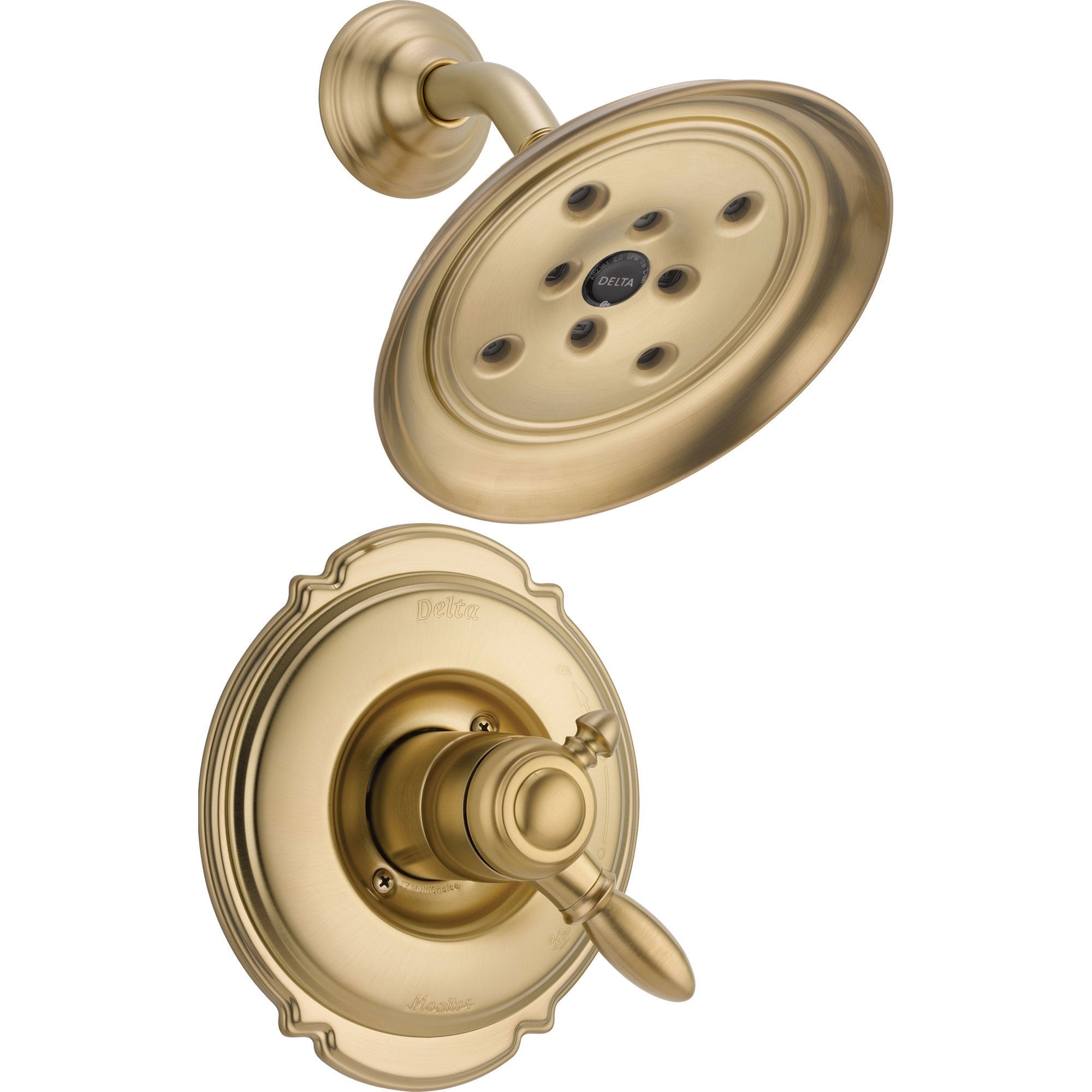 Delta Victorian Dual Control Temp/Volume Champagne Bronze Shower w/ Valve D696V