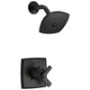Delta Ashlyn Matte Black Finish Monitor 17 Series Shower only Faucet Trim Kit (Requires Valve) DT17264BL