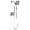 Delta Ashlyn Chrome Finish Monitor 17 Series Shower Only Faucet with In2ition Two-in-One Hand Shower Spray INCLUDES Rough-in Valve D1140V