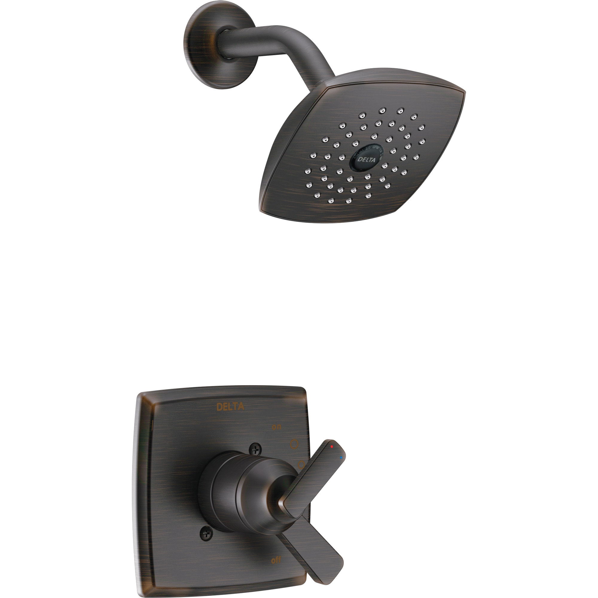Delta Ashlyn Venetian Bronze Monitor 17 Series Shower Only Faucet with Dual Temperature and Pressure Control INCLUDES Rough-in Valve with Stops D1139V