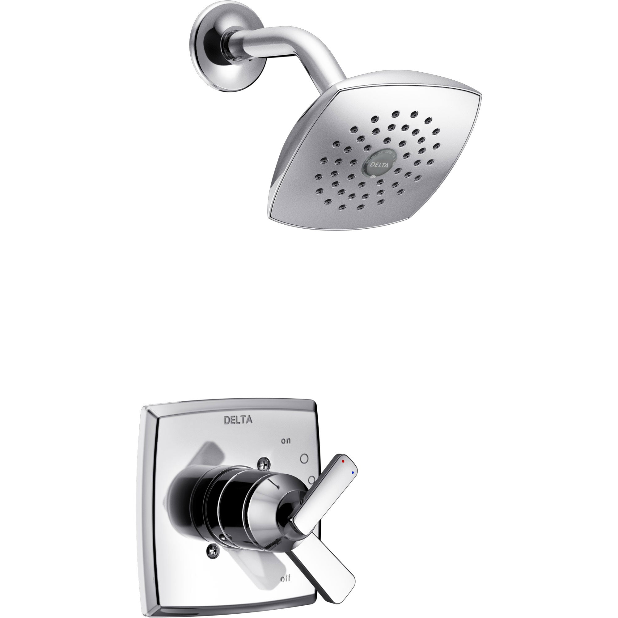 Delta Ashlyn Chrome Finish Monitor 17 Series Shower Only Faucet with Dual Temperature and Pressure Control INCLUDES Rough-in Valve with Stops D1143V
