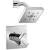 Delta Ara Collection Chrome Monitor 17 Dual Water Pressure and Temperature Control Watersense Shower Only Faucet Trim Kit (Requires Valve) DT17267