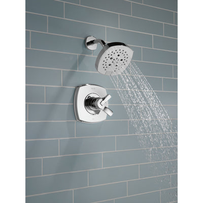 Delta Stryke Chrome Finish Monitor 17 Series Shower Only Faucet Includes Handles, Cartridge, and Valve with Stops D3370V