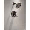 Delta Linden Collection Venetian Bronze Shower only Faucet Trim with Separate Temperature and Pressure Control Handles (Requires Valve) DT17293RB