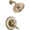 Delta Linden Dual Control Champagne Bronze Shower Only Faucet with Valve D795V