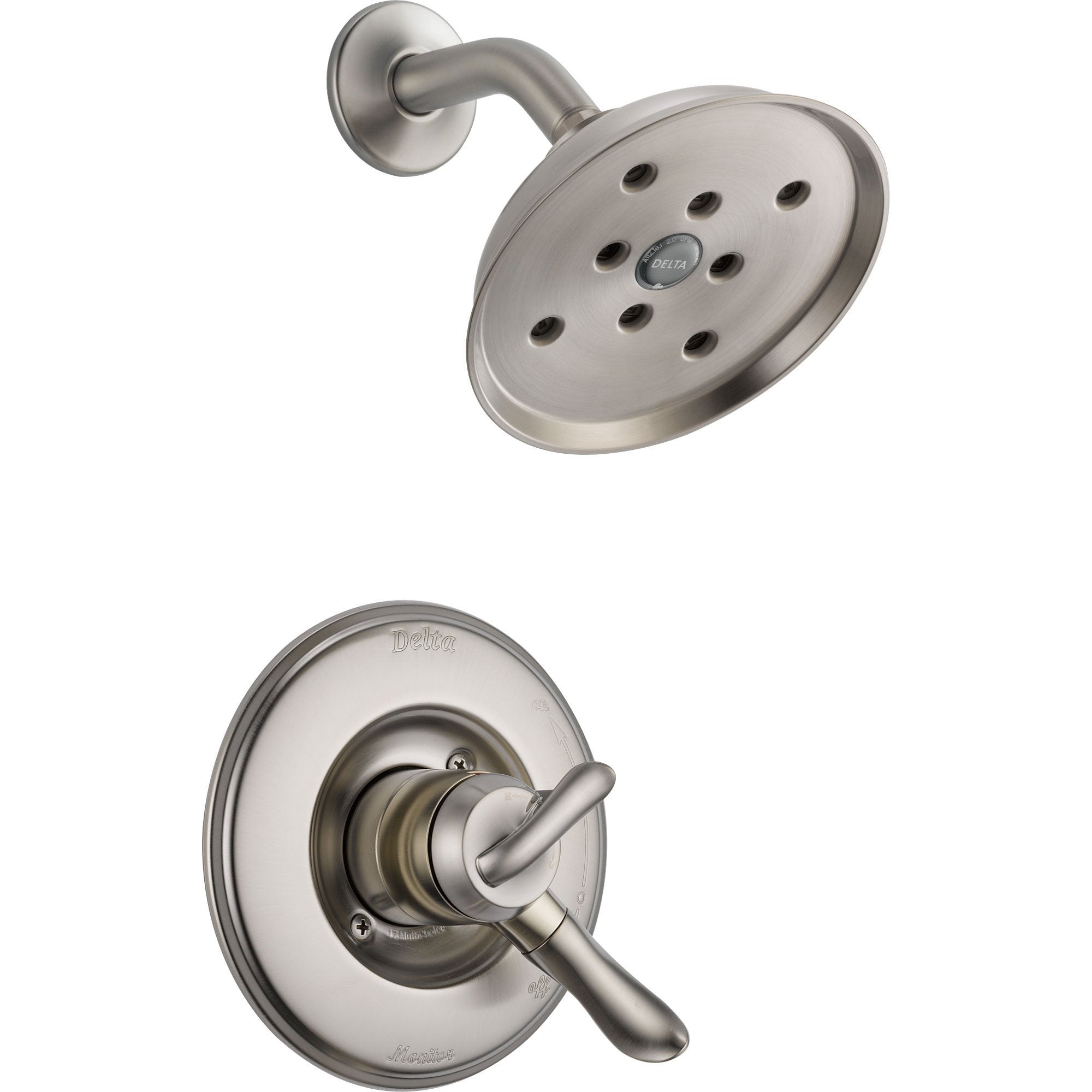 Delta Linden Dual Temp Volume Stainless Steel Finish Shower With Valve   T17294 SS 1f6cdc52 2b1b 413d 94c0 Cc35bab17bc8 