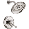 Delta Cassidy Dual Control Polished Nickel Shower Only Faucet with Valve D724V