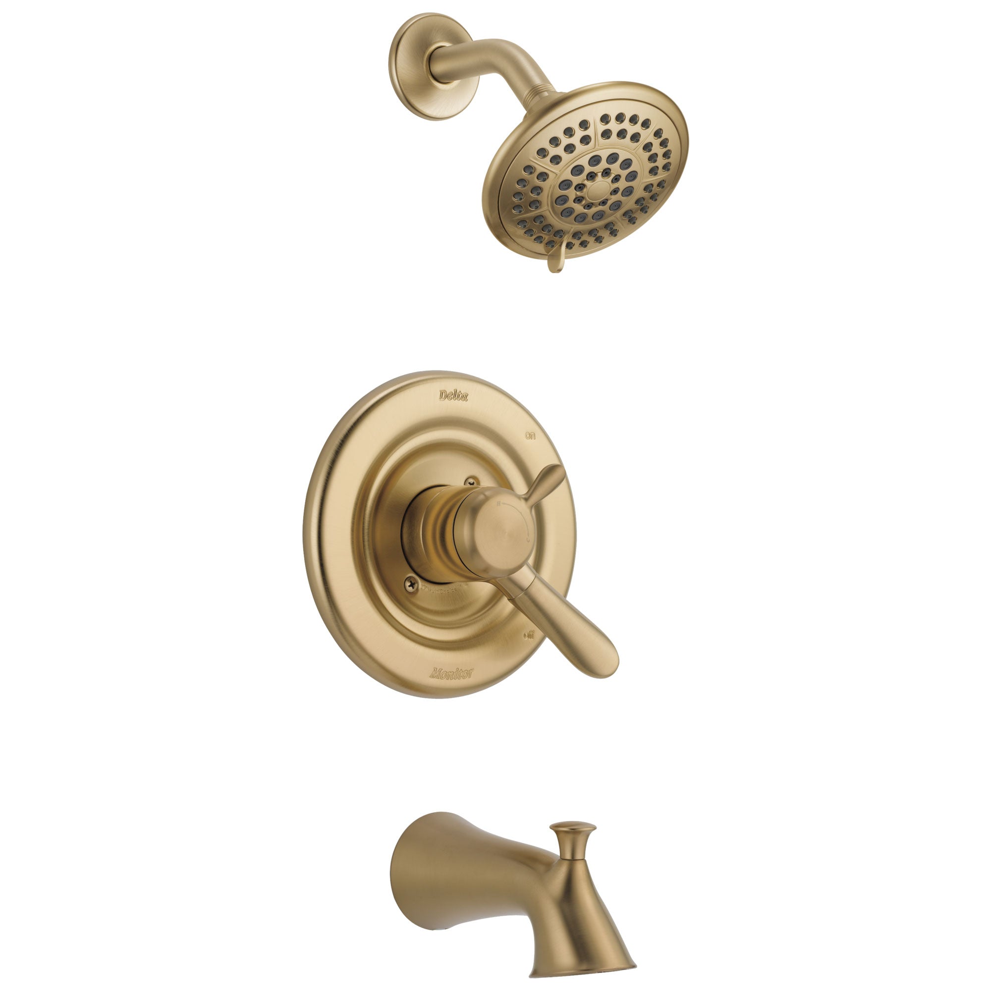 Delta Lahara Temp/Volume Champagne Bronze Tub and Shower Faucet with Valve D433V