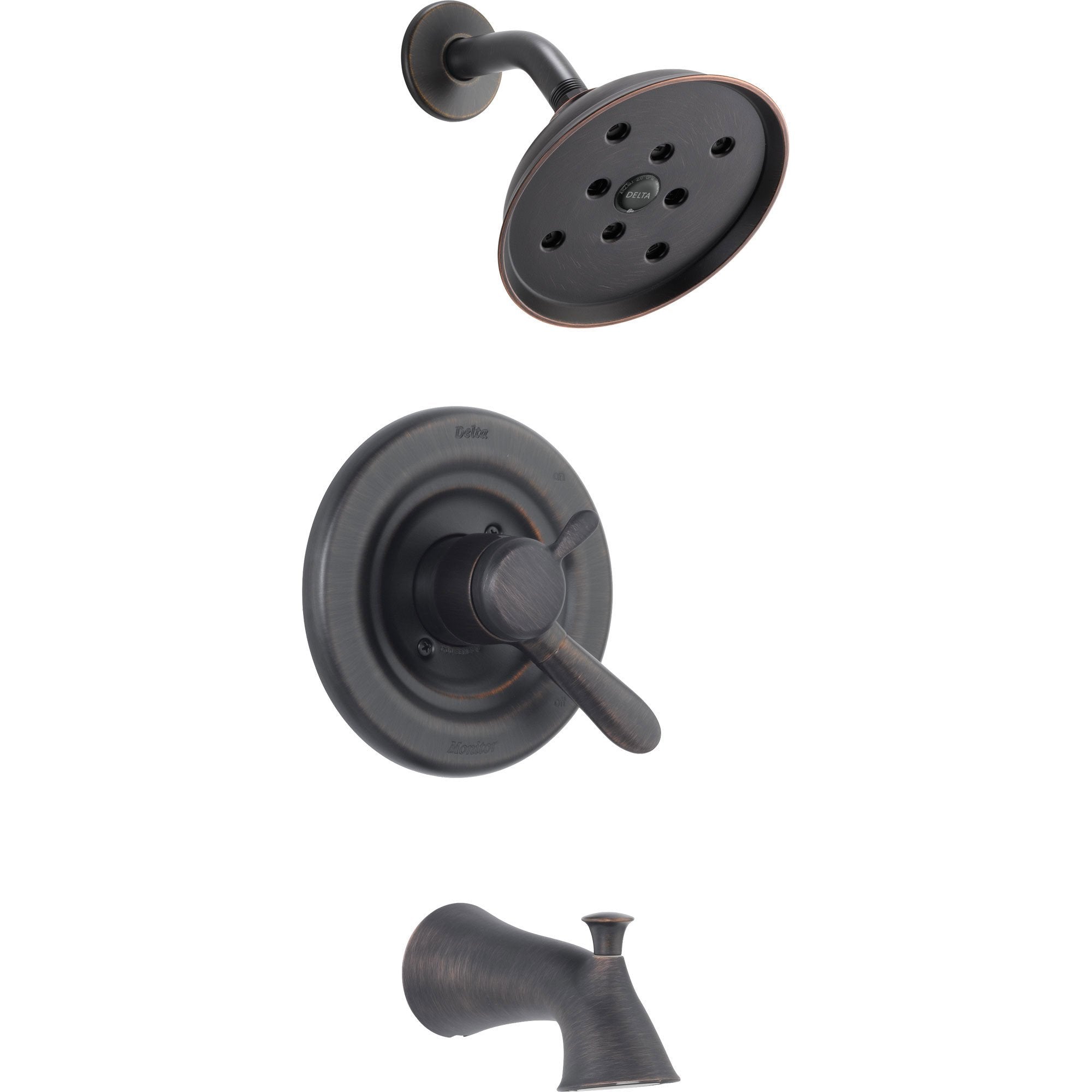 Delta Lahara Dual Control Venetian Bronze Tub and Shower Faucet with Valve D419V