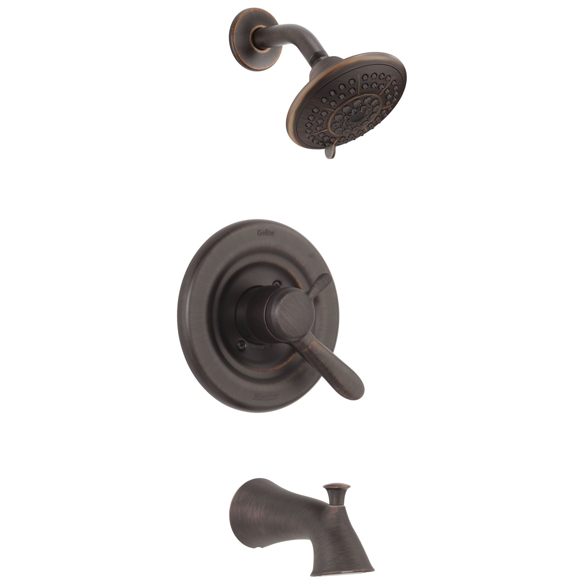 Delta Lahara Temp/Volume Venetian Bronze Tub and Shower Faucet with Valve D435V