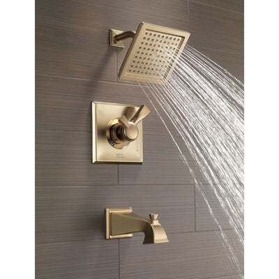 Delta Dryden Temp/Volume Champagne Bronze Tub & Shower Faucet with Valve D438V