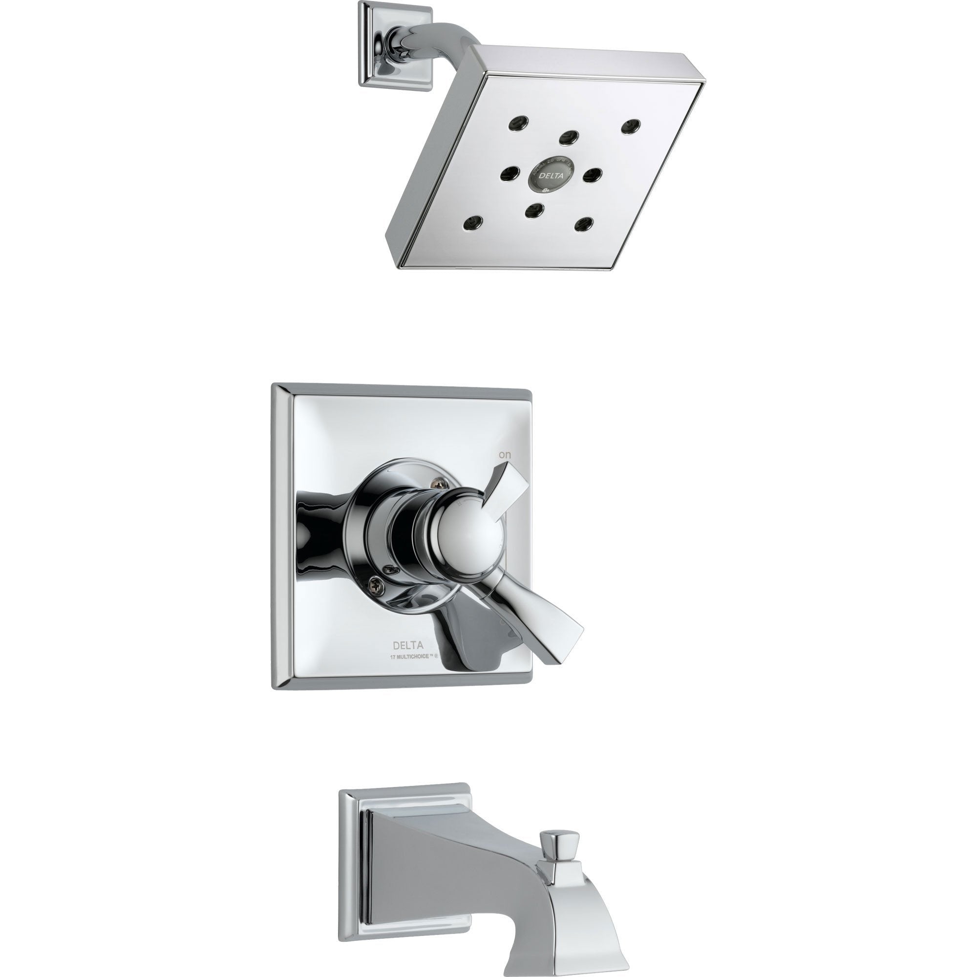 Delta Dryden Temperature/Volume Chrome Tub and Shower Faucet with Valve D373V