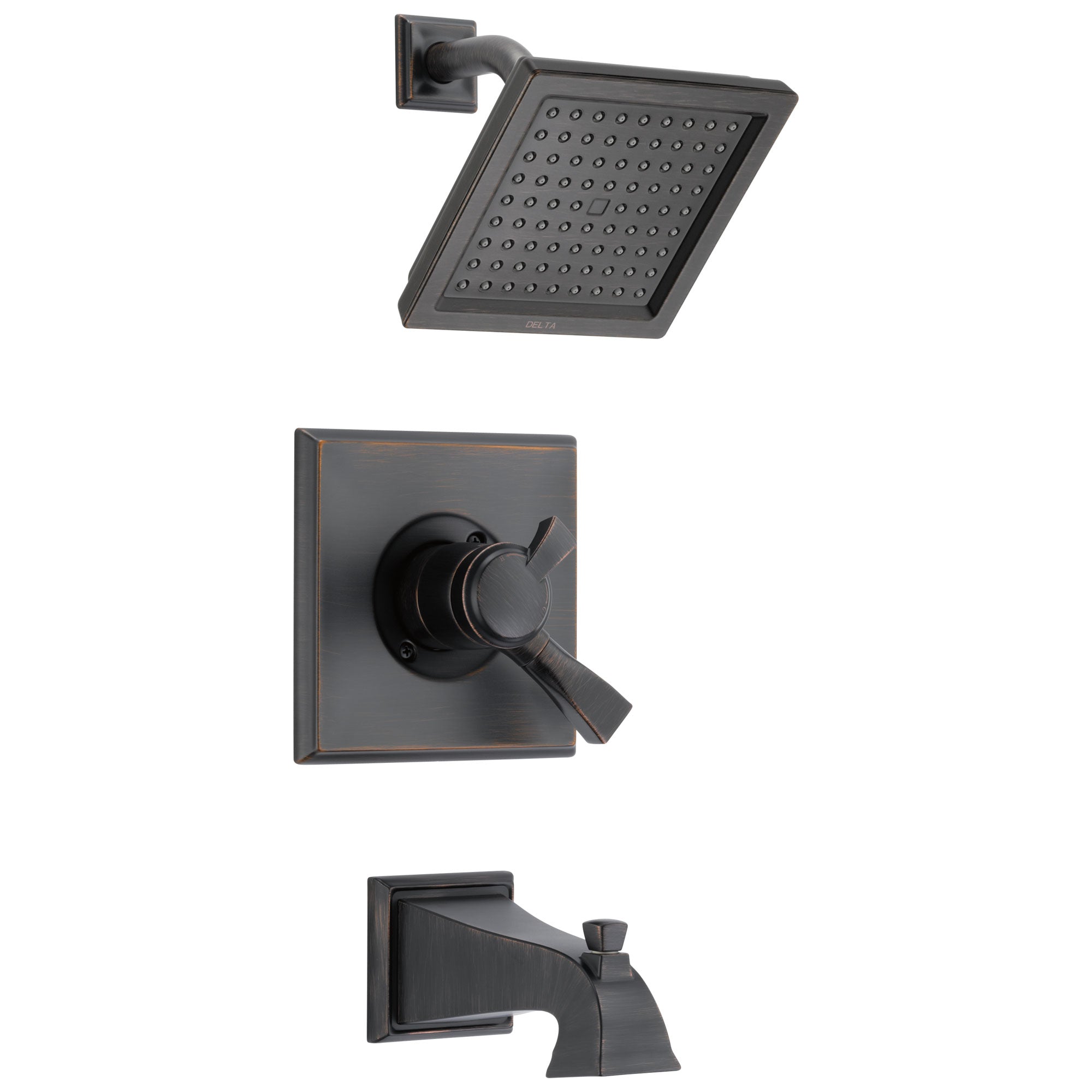 Delta Dryden Collection Venetian Bronze Monitor 17 1.75 GPM Water Efficient Dual Control Tub and Shower Combination Trim (Requires Valve) DT17451RBWE