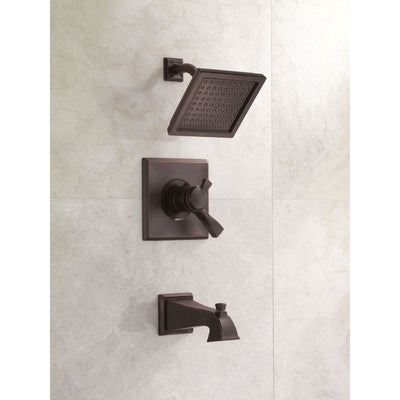Delta Dryden Venetian Bronze Monitor 17 1.75 GPM Water Efficient Dual Control Tub and Shower Combination Includes Trim Kit and Rough Valve with Stops D2312V
