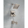 Delta Dryden Temp/Volume Tub & Shower Faucet with Valve in Stainless Steel D376V