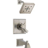 Delta Dryden Temp/Volume Tub & Shower Faucet with Valve in Stainless Steel D377V