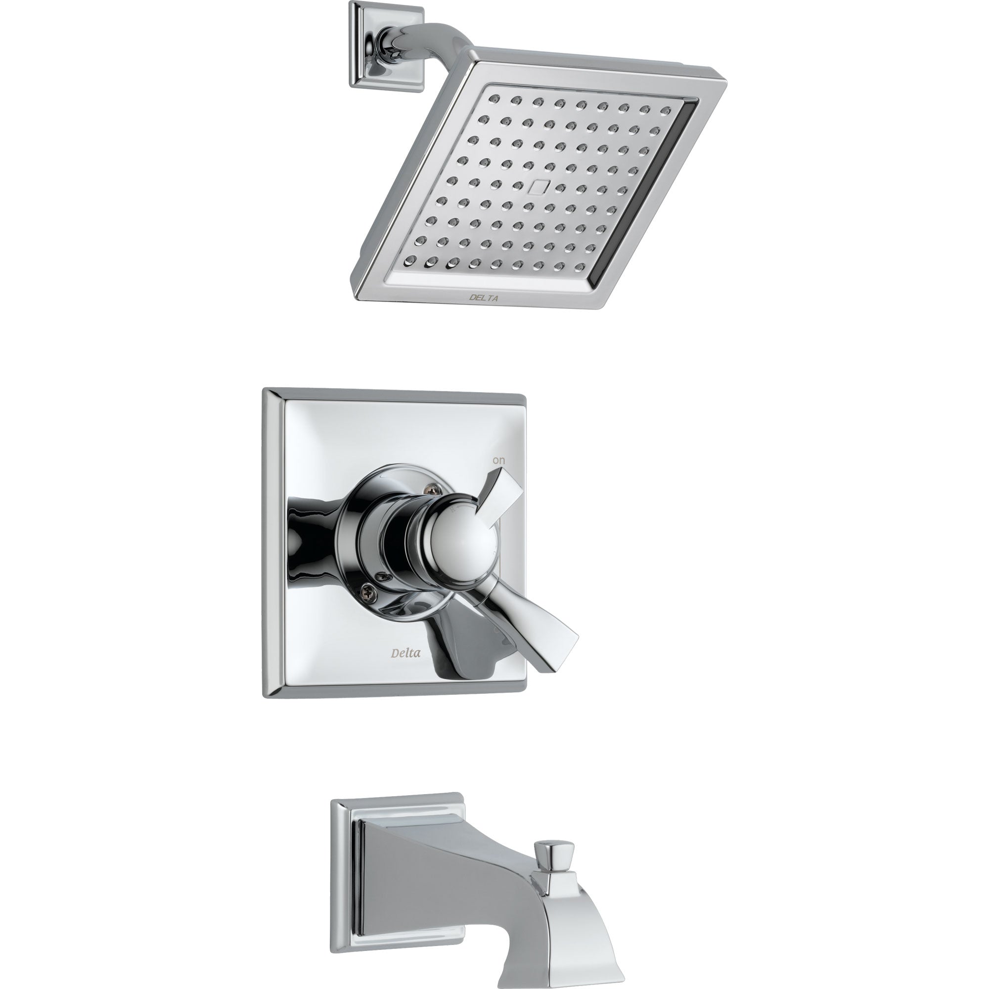Delta Dryden Temp/Volume Dual Control Chrome Tub and Shower Faucet Trim 456689