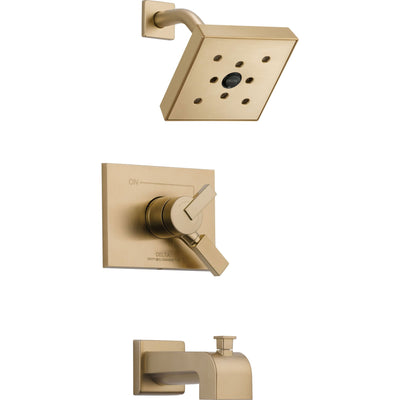 Delta Vero Champagne Bronze Two Control Tub and Shower Faucet with Valve D380V