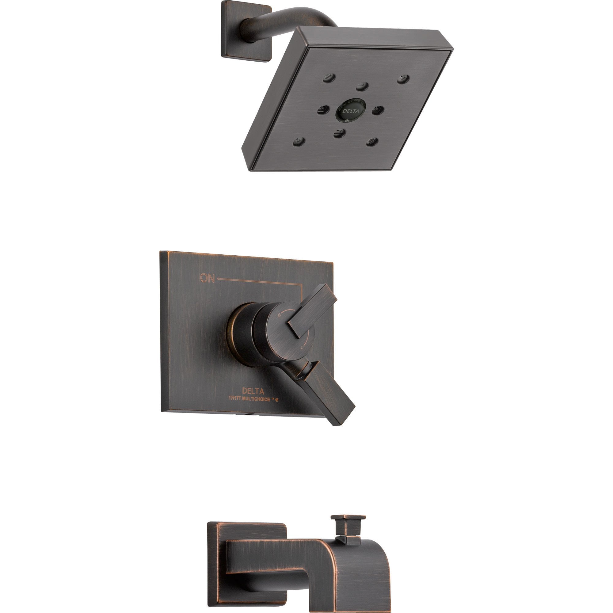 Delta Vero Venetian Bronze Two Control Tub and Shower Faucet with Valve D450V