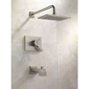 Delta Vero Stainless Steel Finish Two Control Tub and Shower with Valve D451V
