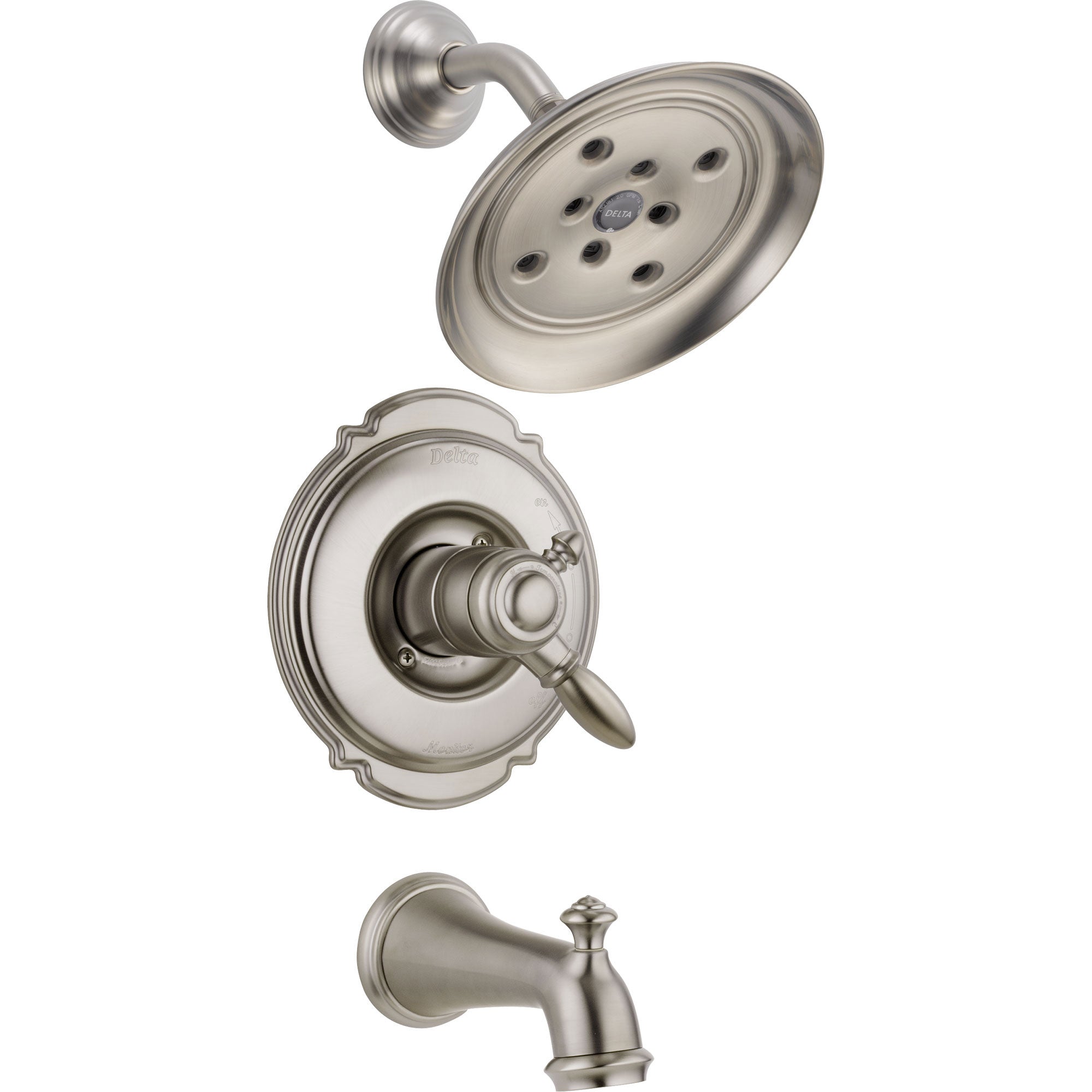 Delta Victorian Dual Control Stainless Steel Finish Tub and Shower Trim 556015