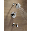 Delta Trinsic Chrome Dual Control Modern Tub and Shower Faucet with Valve D393V