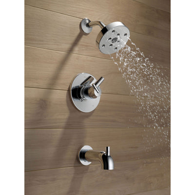 Delta Trinsic Chrome Dual Control Modern Tub and Shower Faucet Trim Kit 601718