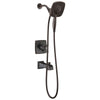 Delta Ashlyn Venetian Bronze Monitor 17 Series Tub and Shower Combo Faucet with In2ition Two-in-One Hand Shower Spray INCLUDES Rough-in Valve D1118V