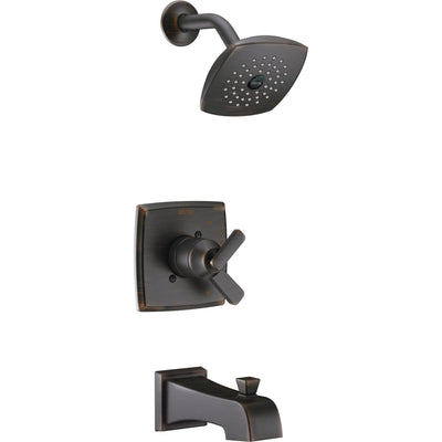 Delta Ashlyn Venetian Bronze Monitor 17 Series Tub and Shower Combo Faucet with Dual Temperature and Pressure Control INCLUDES Rough-in Valve D1120V