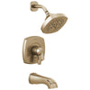 Delta Stryke Champagne Bronze Finish 17 Series Tub and Shower Combo Faucet Trim Kit (Requires Valve) DT17476CZ