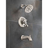 Delta Addison Stainless Steel Finish Temp/Volume Tub and Shower with Valve D477V