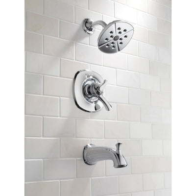 Delta Addison Chrome Dual Control Tub and Shower Combo Faucet with Valve D407V