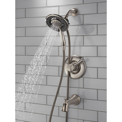 Stainless Steel Shower Faucet Bathroom Shower Combo Set with Handheld Spray