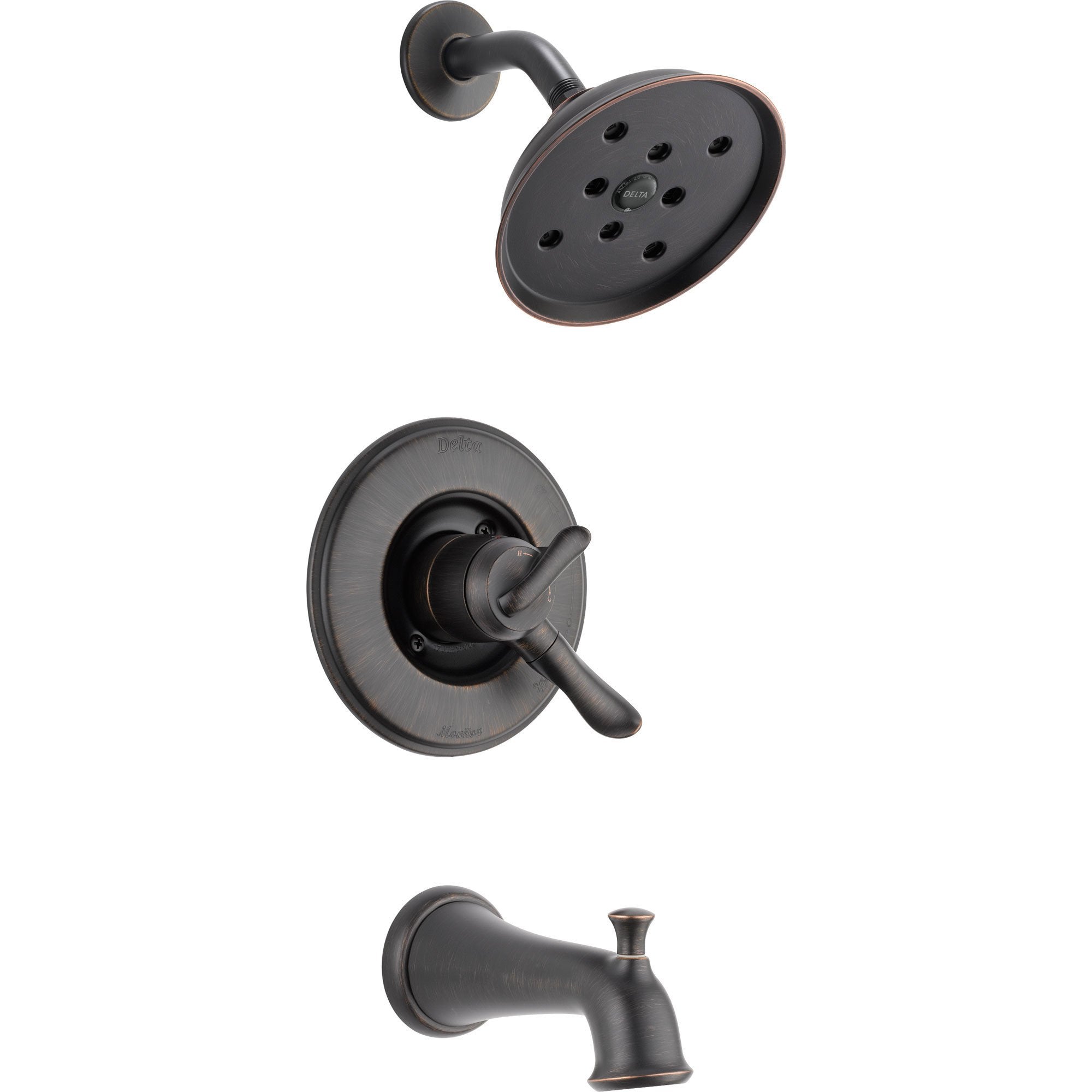 Delta Linden Dual Control Venetian Bronze Tub and Shower Faucet with Valve D422V
