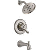Delta Linden Dual Control Stainless Steel Finish Tub and Shower with Valve D490V