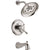 Delta Cassidy Polished Nickel Temp/Volume Tub and Shower Faucet with Valve D481V