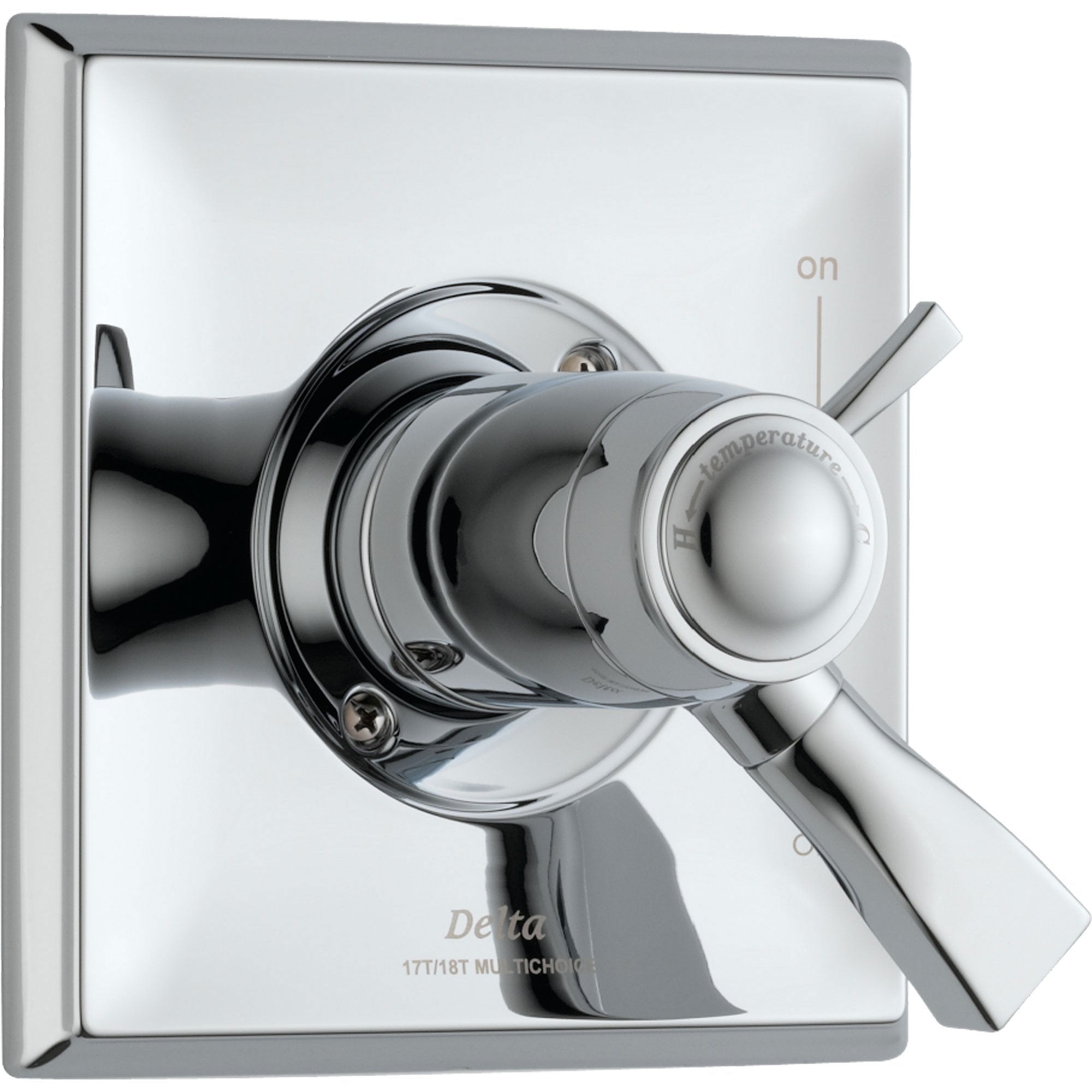 Delta Dryden Modern Chrome Thermostatic Shower Dual Control with Valve D985V