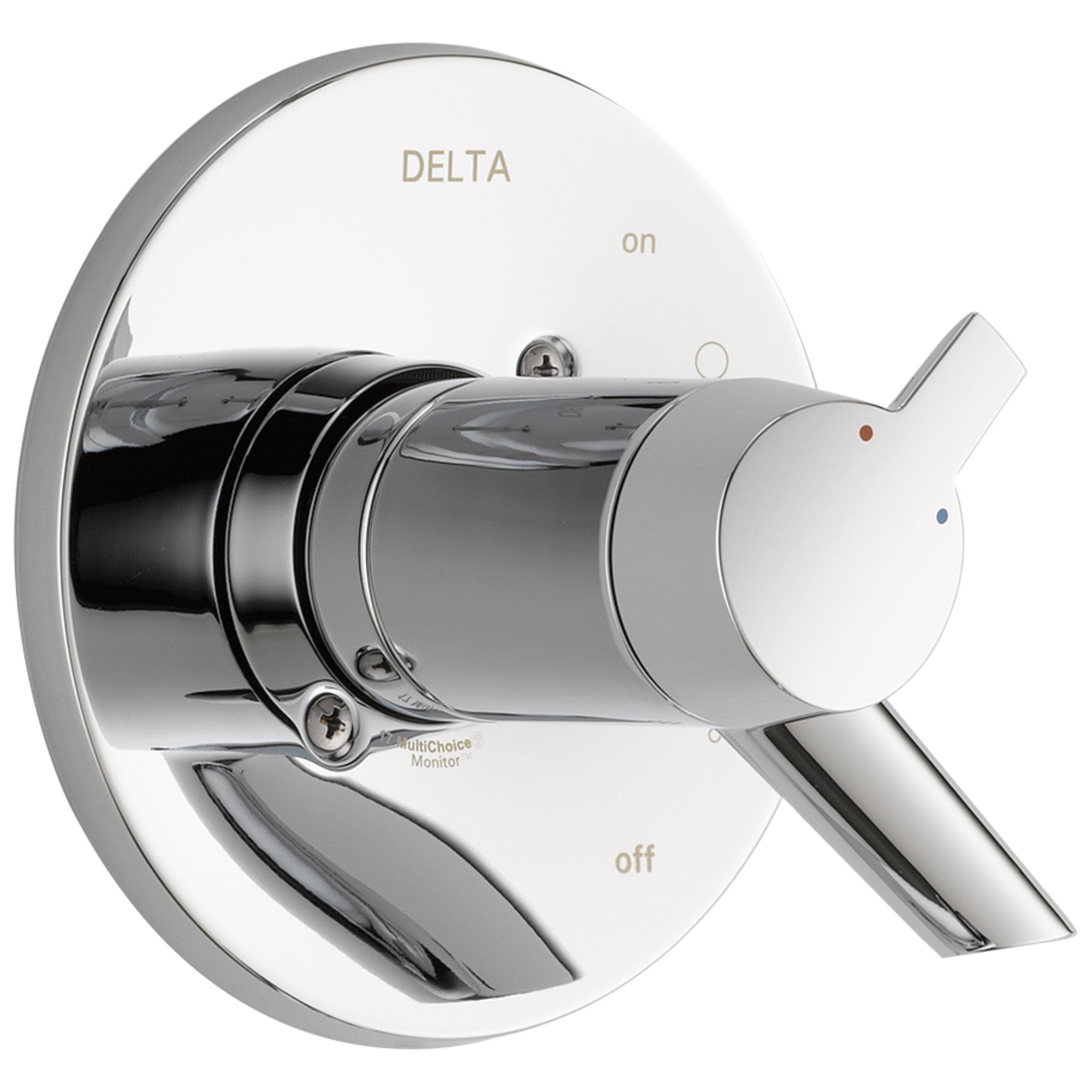 Delta Compel Collection Chrome TempAssure 17T Thermostatic Dual Temperature and Pressure Control Handle Valve Only Includes Rough Valve with Stops D2270V