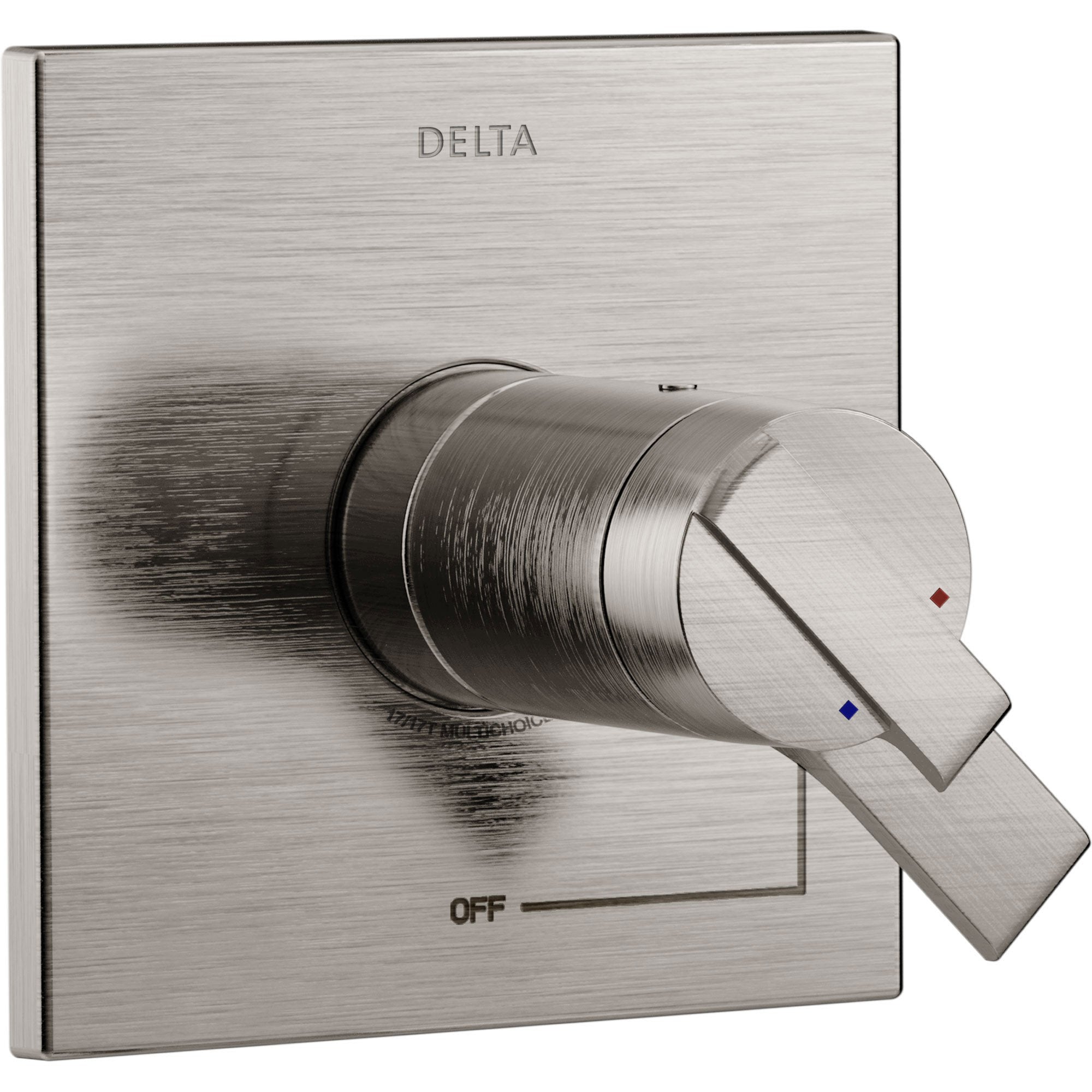 Delta Ara Modern Stainless Steel Finish TempAssure 17T Dual Temperature and Pressure Shower Faucet Control INCLUDES Rough-in Valve D1108V