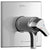 Delta Zura Collection Chrome TempAssure 17T Series Dual Temperature and Pressure Shower Faucet Control Handle Includes Rough-in Valve without Stops D1946V