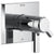 Delta Pivotal Chrome Finish TempAssure 17T Series Shower Faucet Control Only Trim Kit (Requires Valve) DT17T099