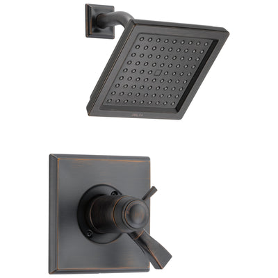Delta Dryden Collection Venetian Bronze 1.75 GPM Thermostatic Dual Temp / Pressure Control Shower only Faucet Includes Rough Valve without Stops D2265V