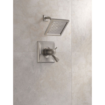 Delta Dryden Stainless Steel Finish Modern Thermostatic Shower with Valve D834V