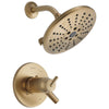 Delta Trinsic Collection Champagne Bronze Thermostatic Dual Temperature / Pressure Control Shower Only Faucet Trim (Requires Valve) DT17T259CZH2O